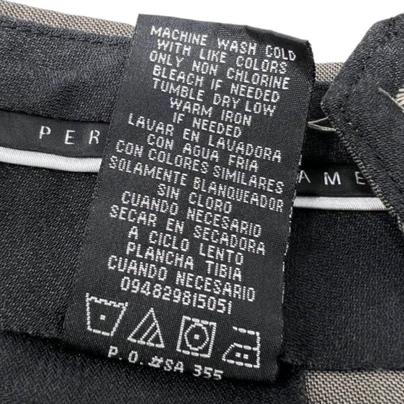 Perry Ellis America Taupe Pleated Front Cuffed Dress Slacks Pants Size 38 x 30 - Picture 10 of 12